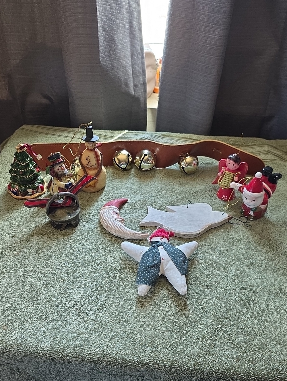 Assorted Holiday Ornament Set in Red, White, Green
